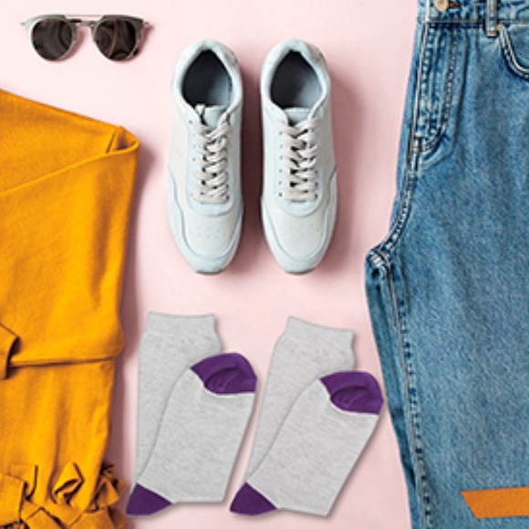 Unisex Grey Crew Athletic Boot Socks Women M Men L Basic Essential Casual Dress - Picture 13 of 14